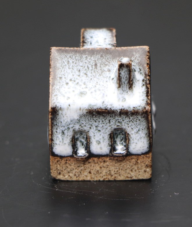 Huis klein blauw-wit