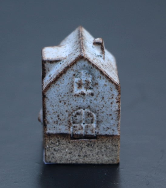 Huis klein grijs blauw