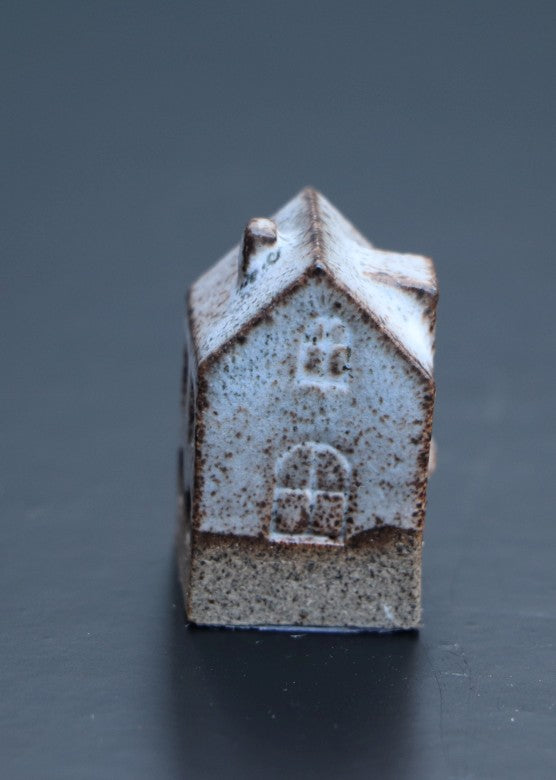 Huis klein grijs blauw