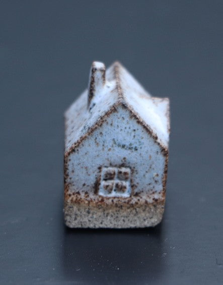 Huis klein grijs blauw