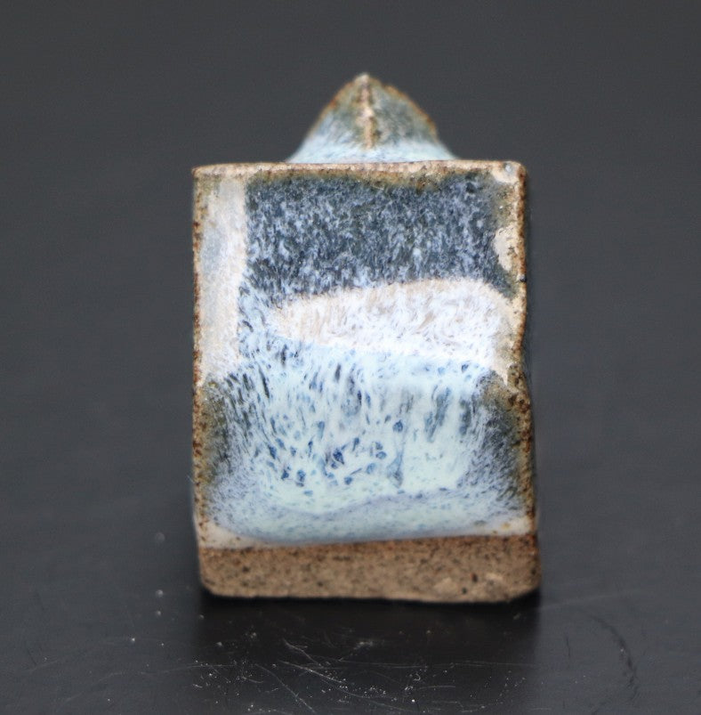 Huis klein blauw-wit