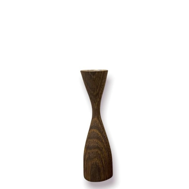 Kandelaar Shape gerookt eiken 16 cm