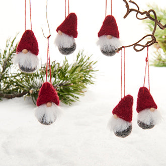 Mini gnomen hangend 6 st
