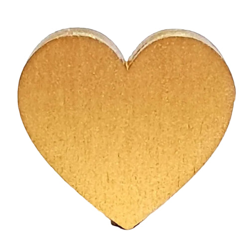 Deco klein Hart goud