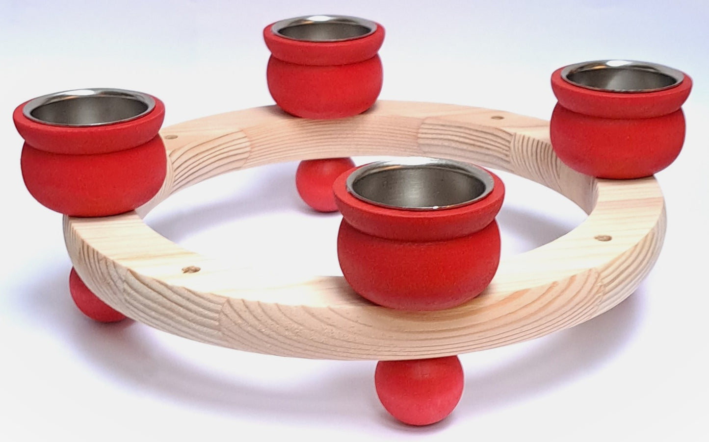 Kaarsenkrans waxine rood