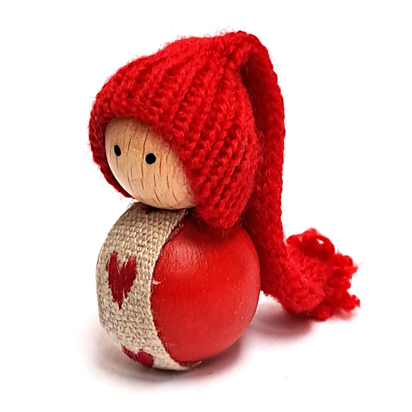 Deco klein Nisse rood