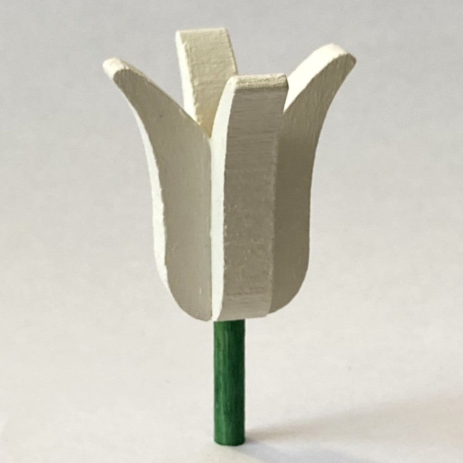 Deco klein Tulp Aladin wit