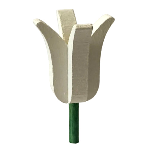 Deco klein Tulp Aladin wit