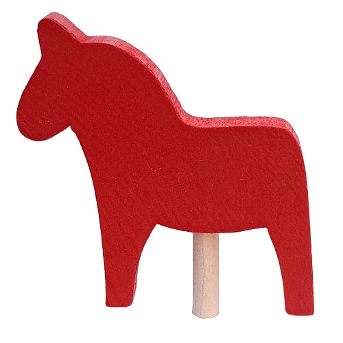 Deco klein Paard rood