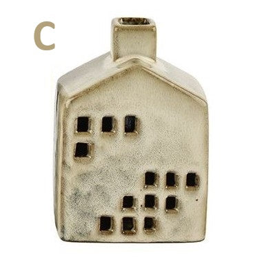 Huis keramiek voor waxinelichtje