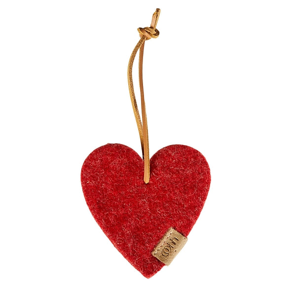 Zero Waste wool Hartje rood