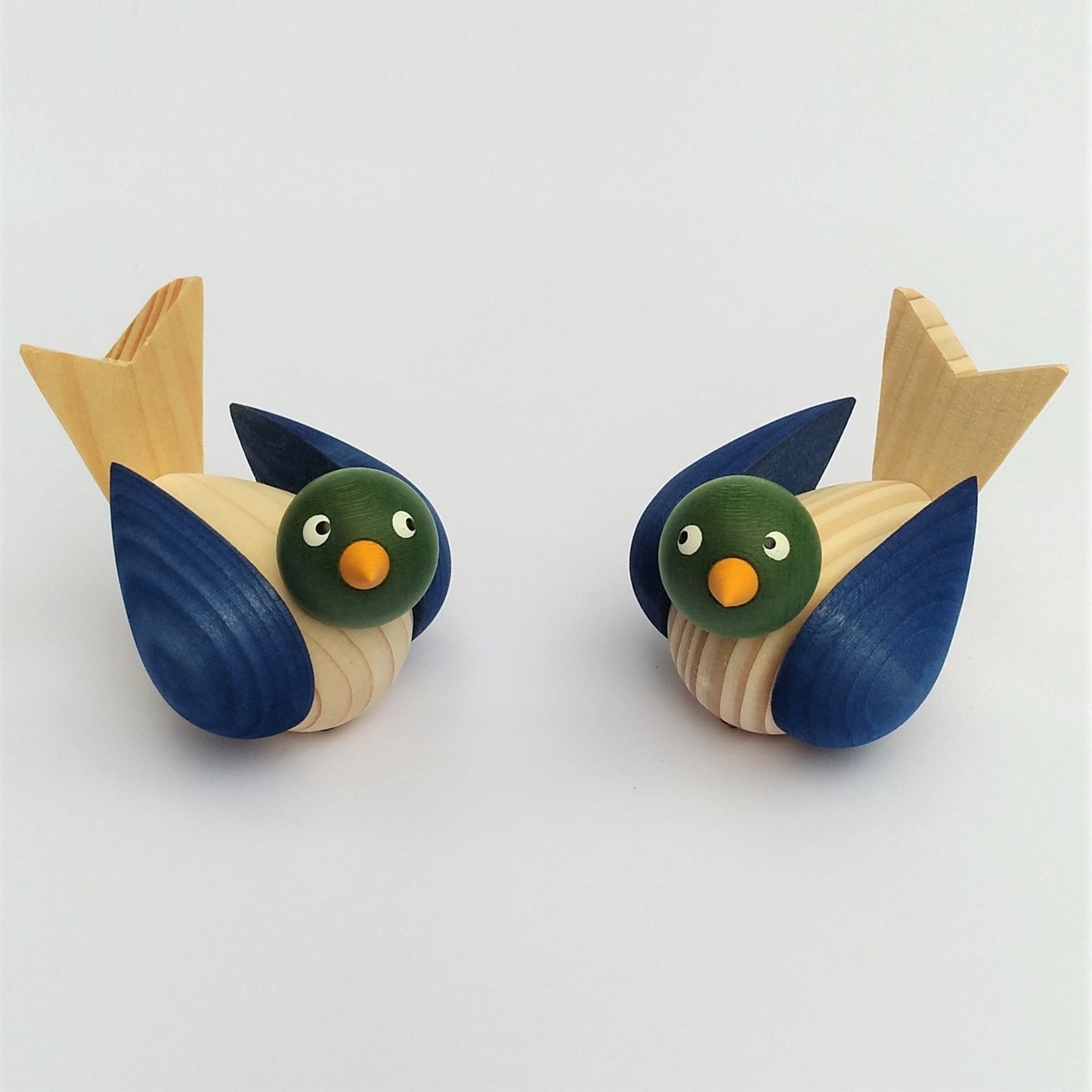 Deco groot Vogels Luxe set blauw