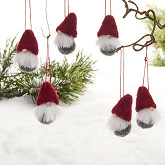 Mini gnomen hangend 6 st
