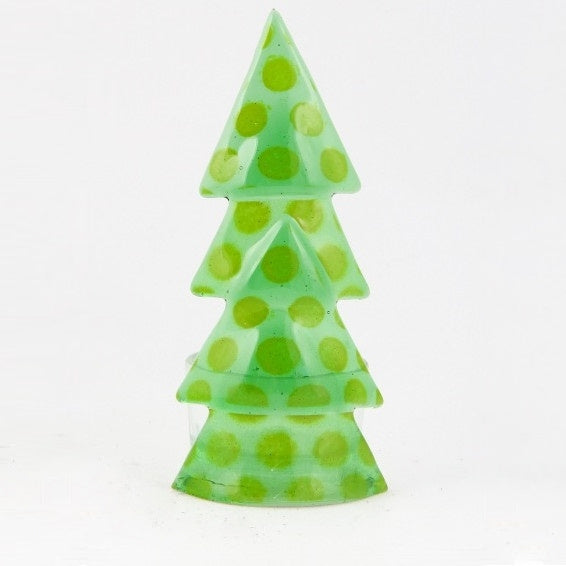 Glaskunst Kerstboom waxine