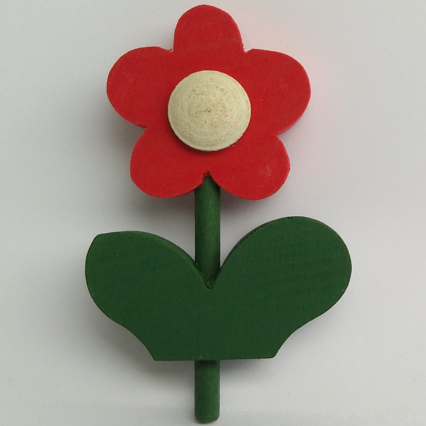 Deco klein Bloem rood