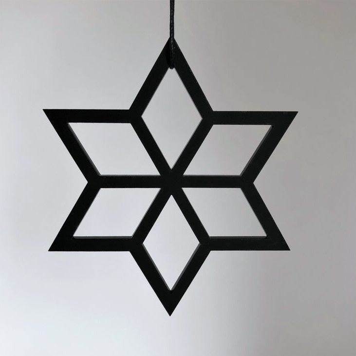 Geometrische ster zwart