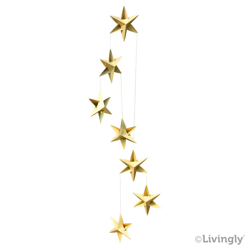 Sterrenmobiel goud