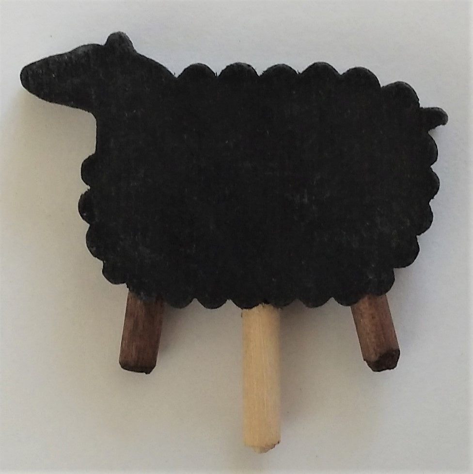 Deco klein Schaap zwart