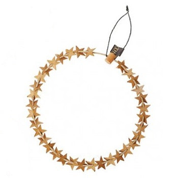Sterrenkrans naturel 28cm