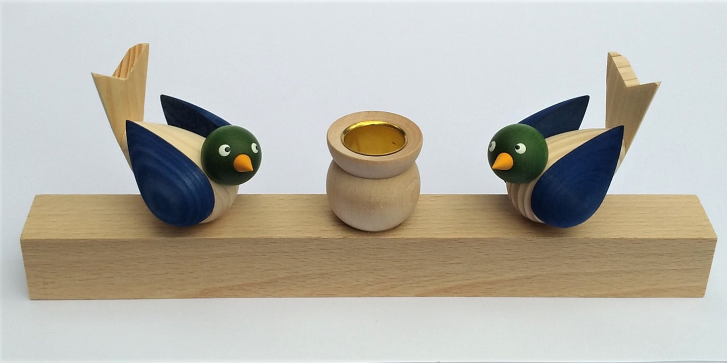 Deco groot Vogels Luxe set blauw