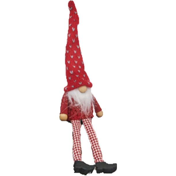 Gnome hangende benen luxe, per stuk
