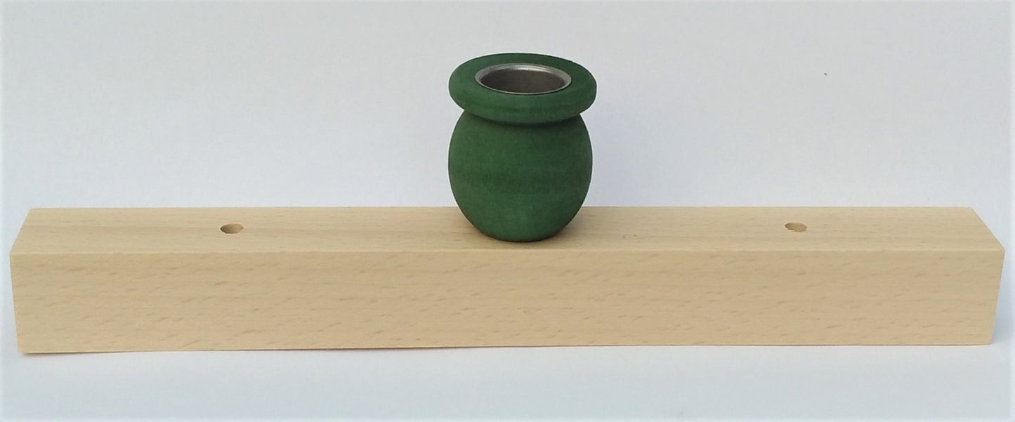 Kaarsenlijst groot groen