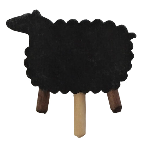 Deco klein Schaap zwart