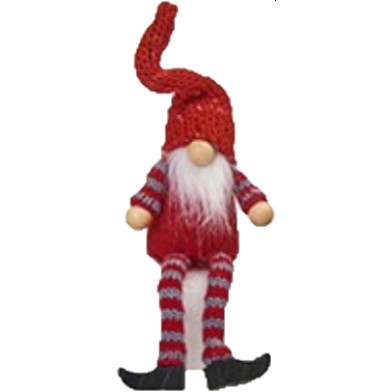 Gnome hangende benen, per stuk