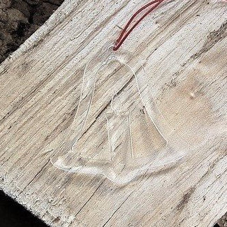 Kerstklok kaars transparant