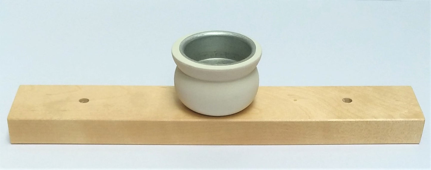 Kaarsenlijst waxine wit