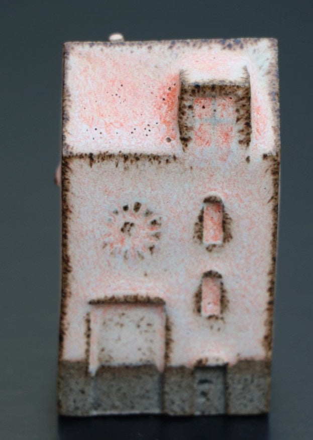 Huis groot oranje roze