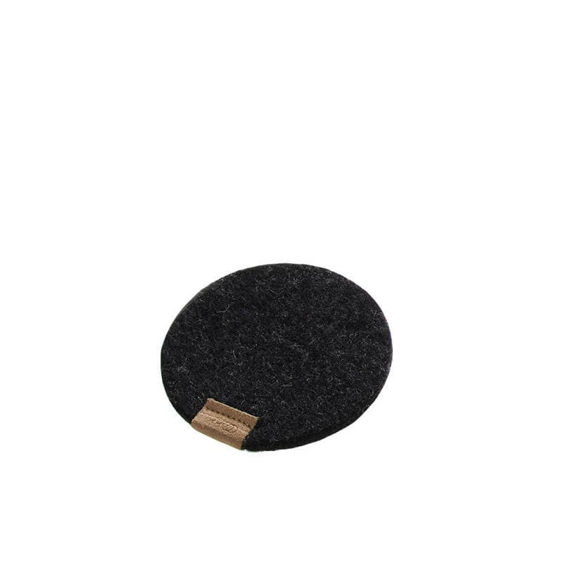 Onderzetter Zero Waste wool antraciet 10 cm