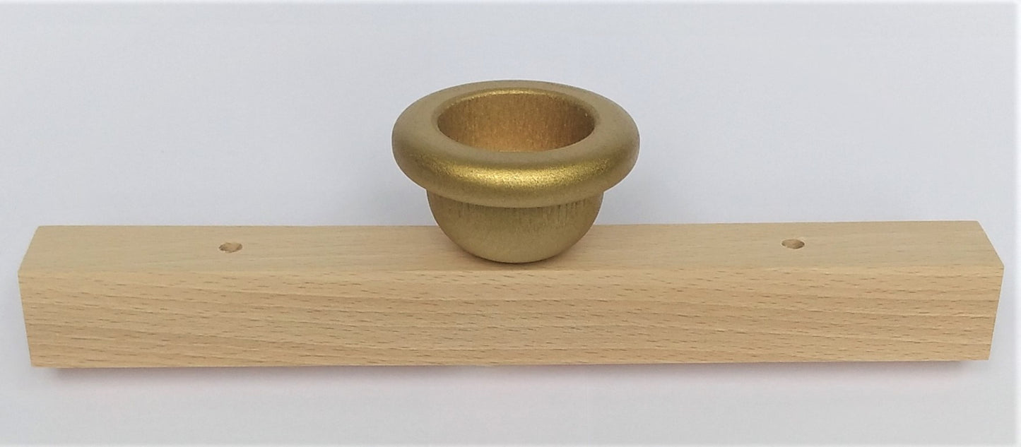 Kaarsenlijst waxine goud