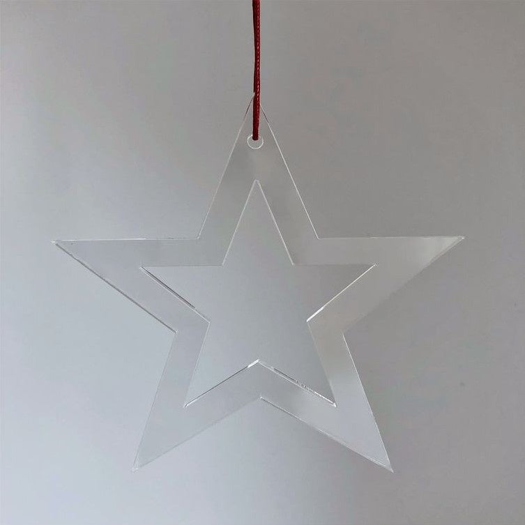 Kerstster transparant