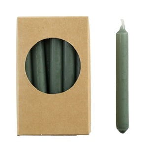 Kaarsen klein 12 mm Groen (potloodkaarsjes)