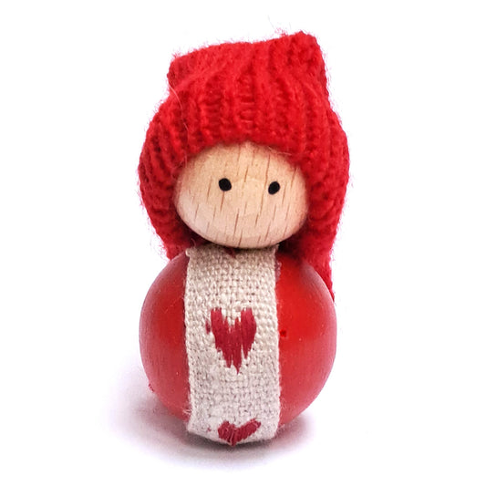 Deco klein Nisse rood