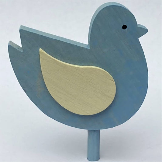 Deco groot Vogel blauw