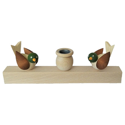 Deco groot Vogels Luxe set bruin
