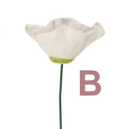 Tuinprikker Bloem keramiek 30cm