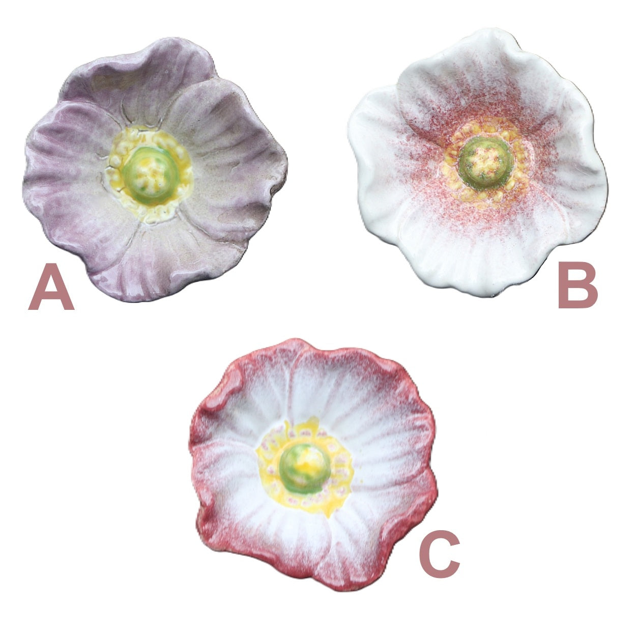 Tuinprikker Bloem keramiek 30cm