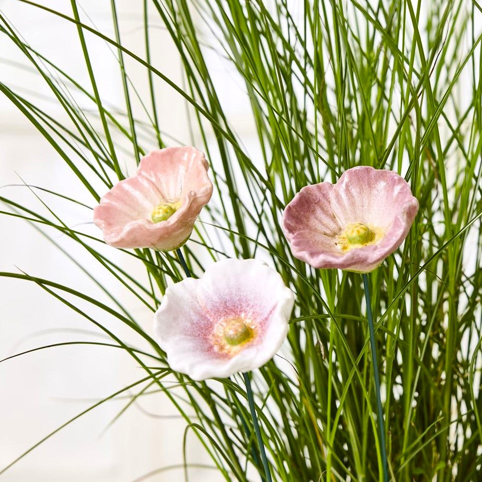 Tuinprikker Bloem keramiek 30cm