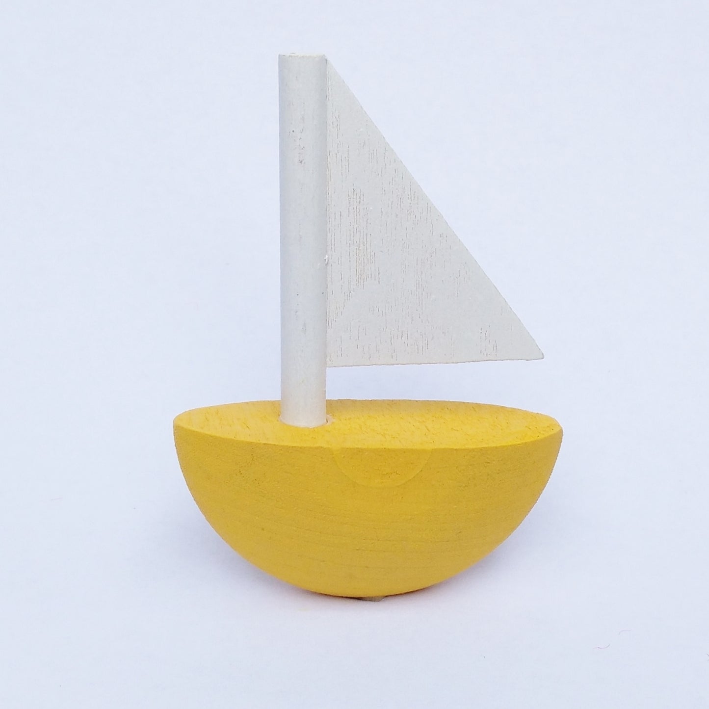 Deco klein Zeilboot geel