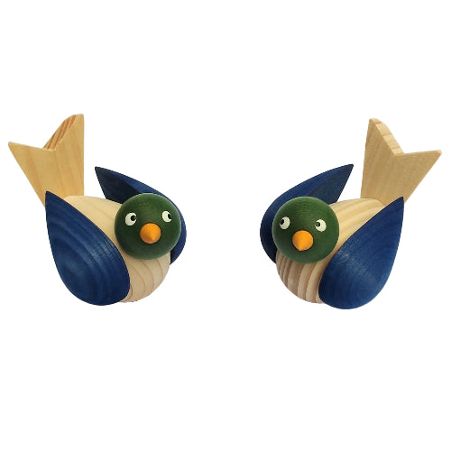 Deco groot Vogels Luxe set blauw