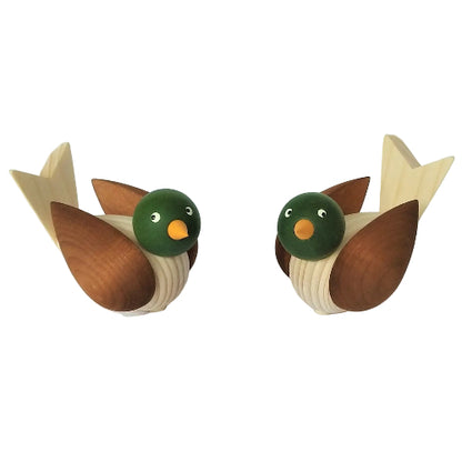 Deco groot Vogels Luxe set bruin