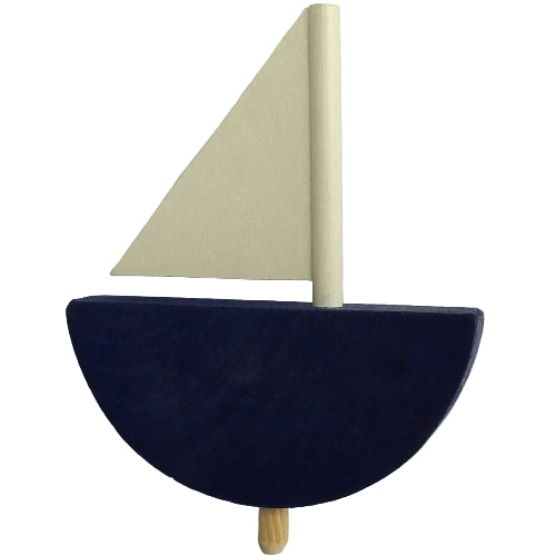 Deco groot Zeilboot blauw