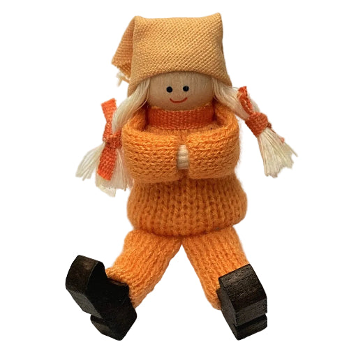 Deco klein Meisje oranje
