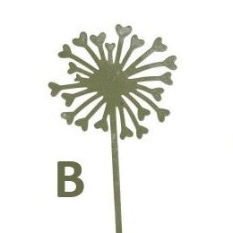 Tuinprikker Bloem groengrijs 30cm