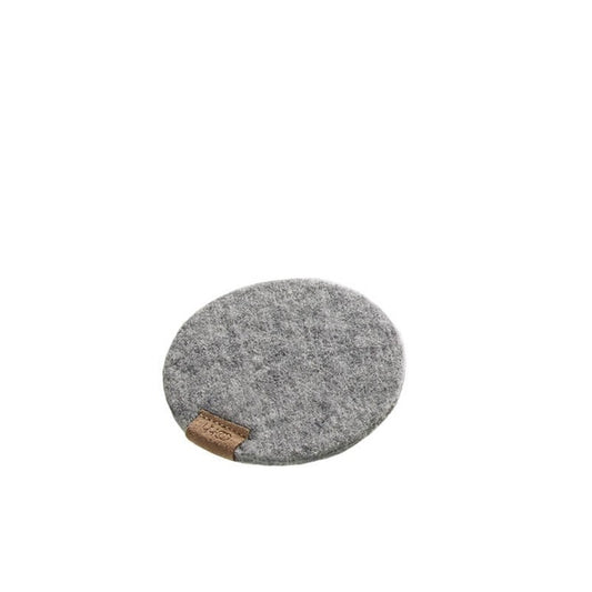 Onderzetter Zero Waste wool grijs 10 cm