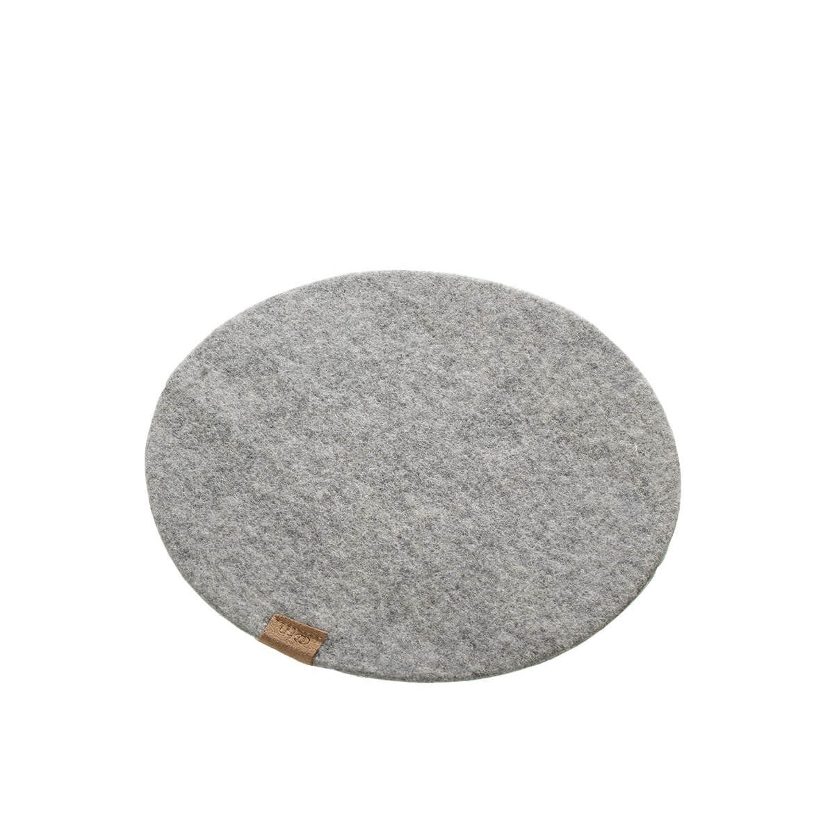 Onderzetter Zero Waste wool grijs 24 cm