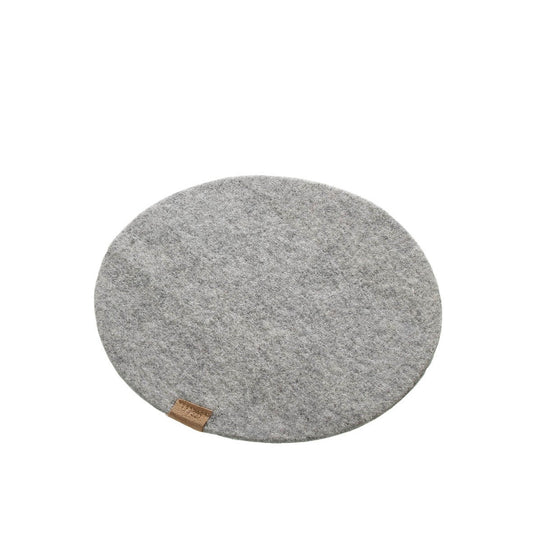 Onderzetter Zero Waste wool grijs 24 cm